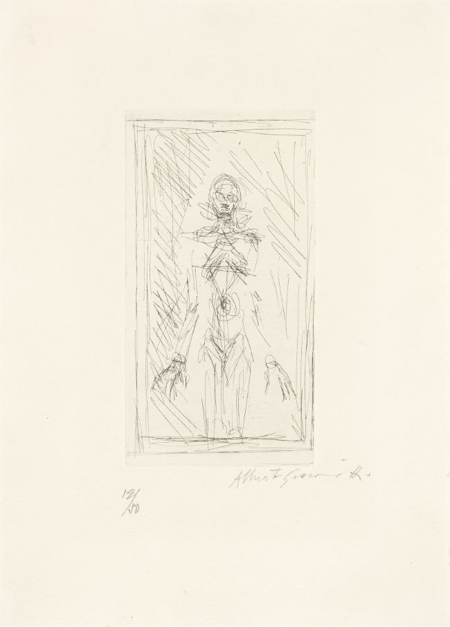 estampes Femme nue de face à mi-corps Alberto Giacometti